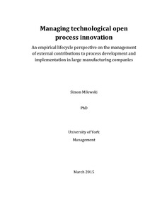 Phd thesis in innovation management